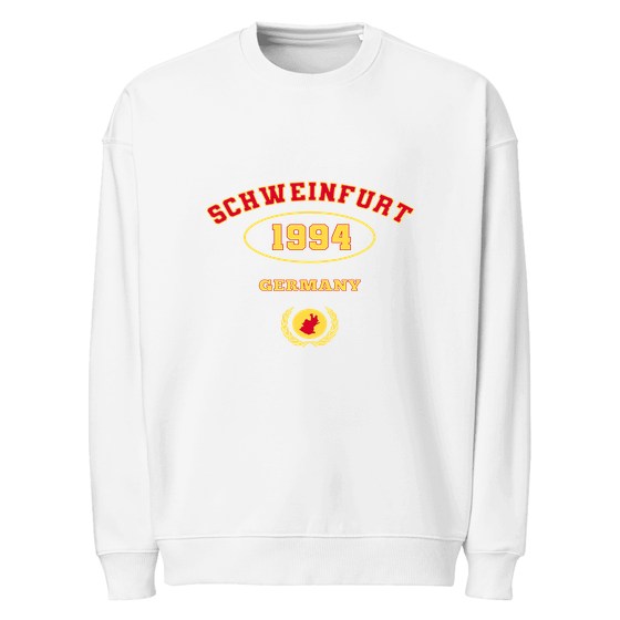 Schweinfurt Sweatshirt mit University 1994-Design (Weiß)