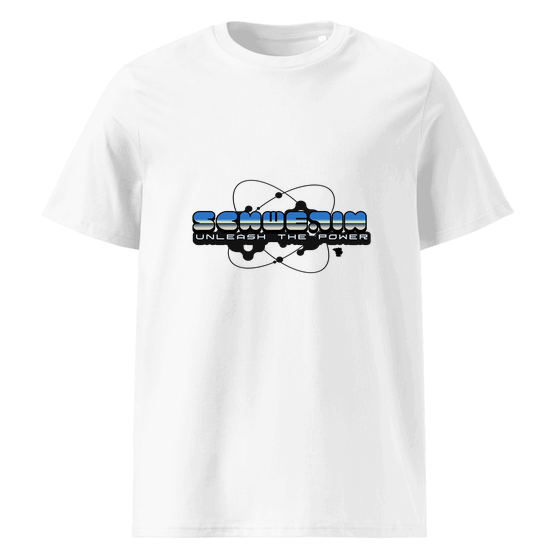 Schwerin T-Shirt mit Atom-Design (Weiß) – Produktansicht