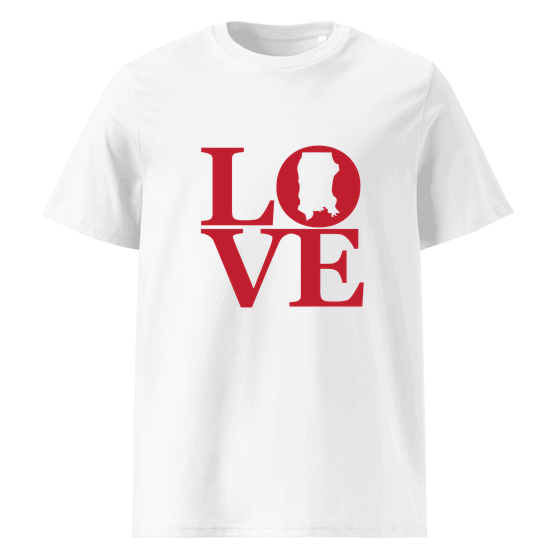 Seattle T-Shirt with Love design (White)