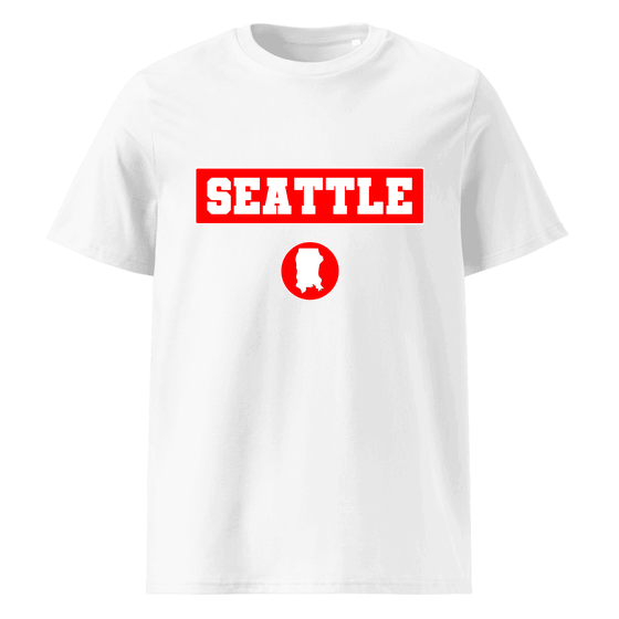 Seattle T-Shirt with Signal14 design (White) – Produktansicht