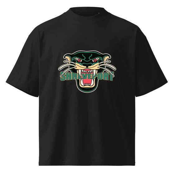 Shreveport T-Shirt with Panther design (Black)