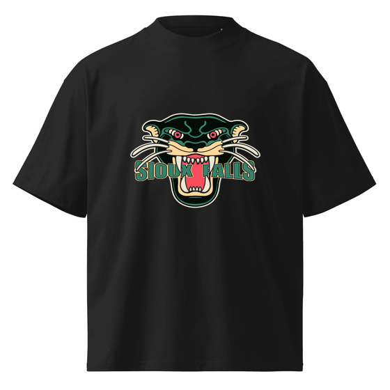 Sioux Falls T-Shirt with Panther design (Black)