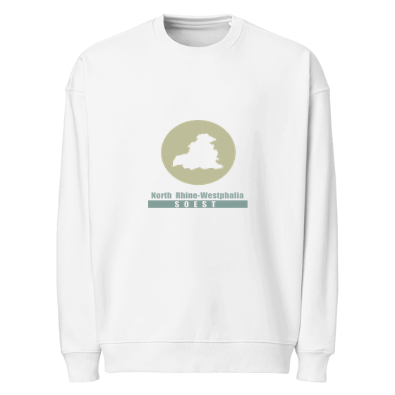Soest Sweatshirt mit Minimal Moon-Design (Weiß) – Produktansicht