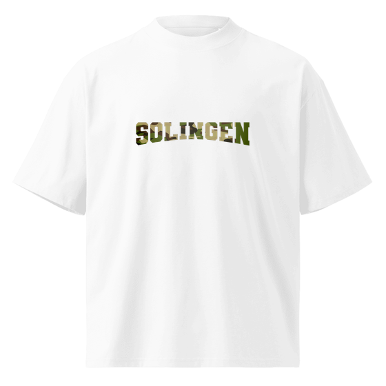 Solingen T-Shirt mit Camouflage-Design (Weiß) – Produktansicht