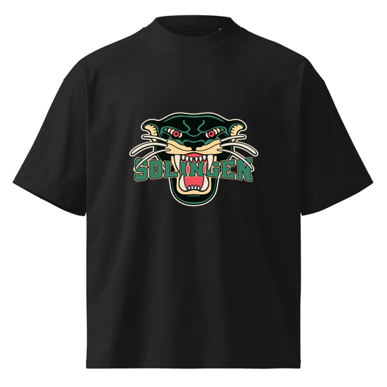 Solingen T-Shirt mit Panther-Design (Schwarz)