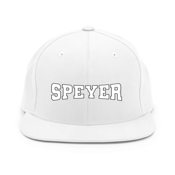 Speyer Cap mit Varsity4-Design (Weiß) – Produktansicht