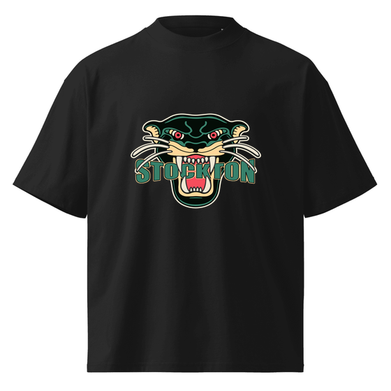 Stockton T-Shirt with Panther design (Black)