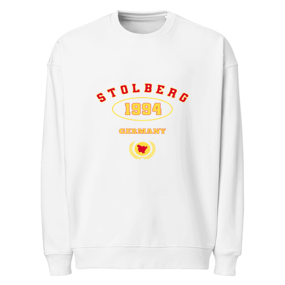 Stolberg Sweatshirt mit University 1994-Design (Weiß)