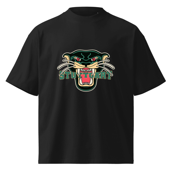 Stuttgart T-Shirt mit Panther-Design (Schwarz)