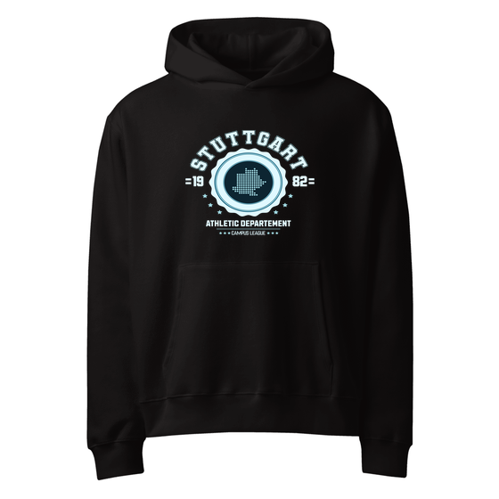 Stuttgart Hoodie mit Varsity Hero-Design (Schwarz)