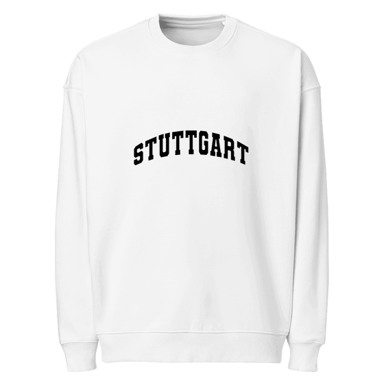 Stuttgart Sweatshirt mit Varsity3-Design (Weiß)