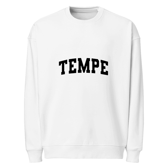Tempe Sweatshirt with Varsity3 design (White)