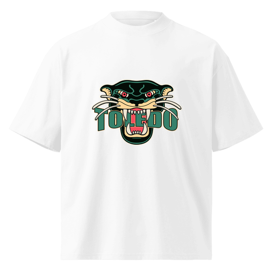 Toledo T-Shirt with Panther design (White) – Produktansicht