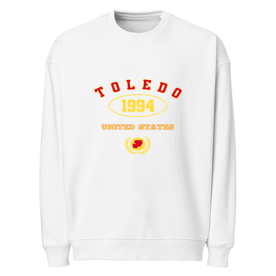 Toledo Sweatshirt with University 1994 design (White)