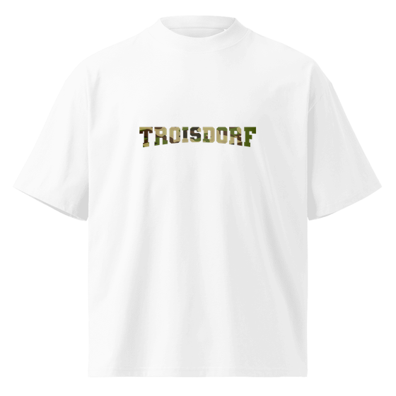Troisdorf T-Shirt mit Camouflage-Design (Weiß) – Produktansicht