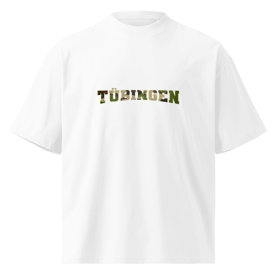 Tübingen T-Shirt mit Camouflage-Design (Weiß) – Produktansicht