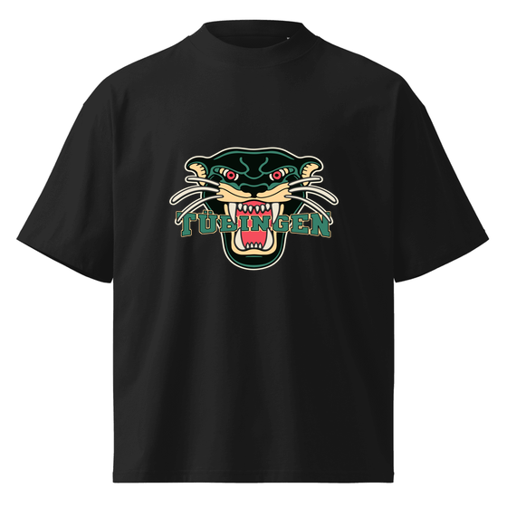 Tübingen T-Shirt mit Panther-Design (Schwarz) – Produktansicht