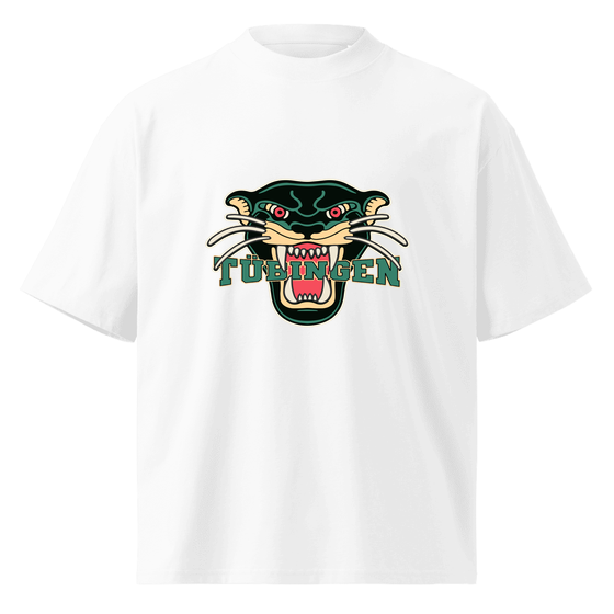 Tübingen T-Shirt mit Panther-Design (Weiß) – Produktansicht