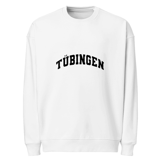 Tübingen Sweatshirt mit Varsity3-Design (Weiß)