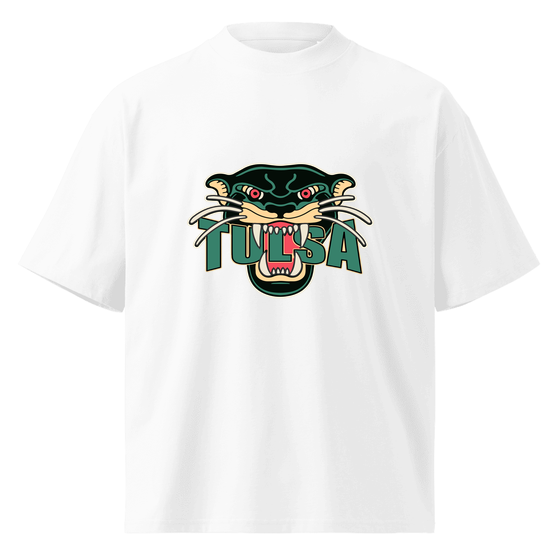 Tulsa T-Shirt with Panther design (White) – Produktansicht
