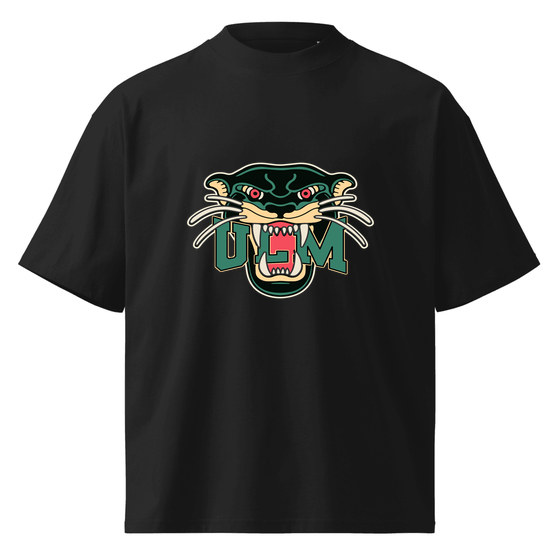 Ulm T-Shirt mit Panther-Design (Schwarz) – Produktansicht
