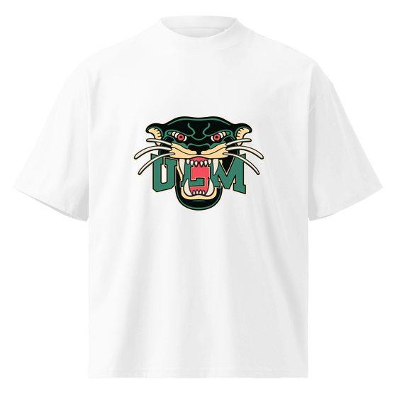 Ulm T-Shirt mit Panther-Design (Weiß) – Produktansicht