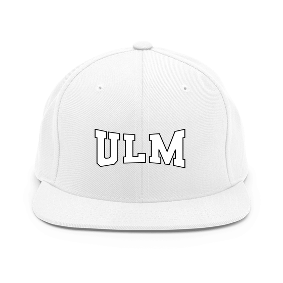 Ulm Cap mit Varsity4-Design (Weiß) – Produktansicht