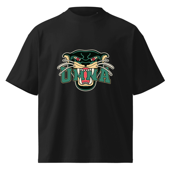 Unna T-Shirt mit Panther-Design (Schwarz)