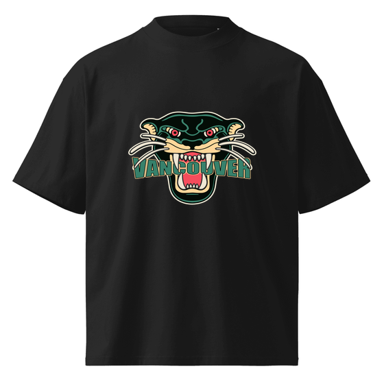 Vancouver T-Shirt with Panther design (Black)