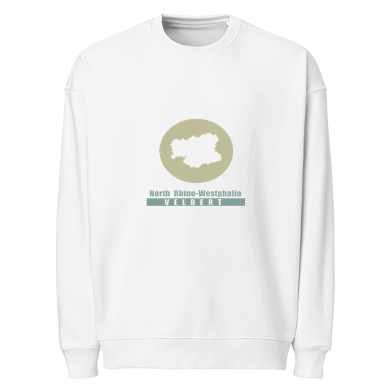 Velbert Sweatshirt mit Minimal Moon-Design (Weiß) – Produktansicht