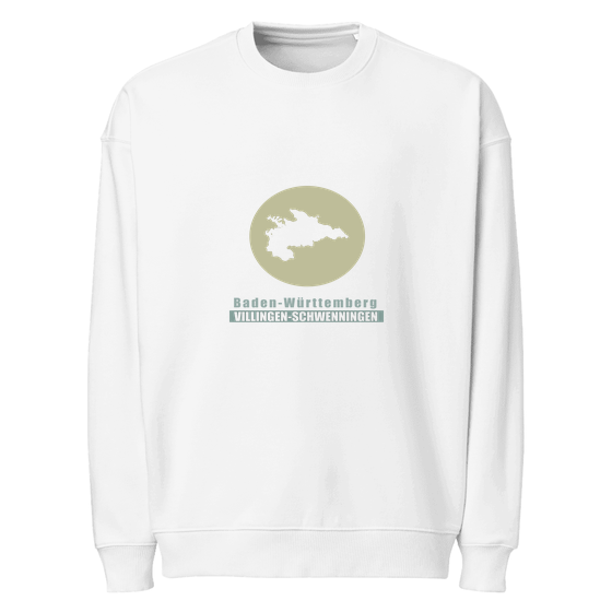 Villingen-Schwenningen Sweatshirt mit Minimal Moon-Design (Weiß) – Produktansicht