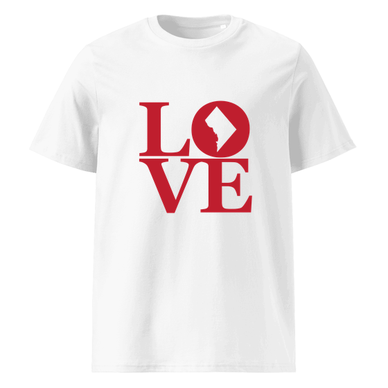 Washington T-Shirt with Love design (White)