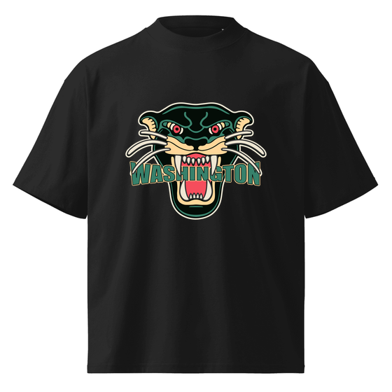 Washington T-Shirt with Panther design (Black)