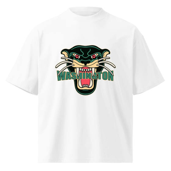Washington T-Shirt with Panther design (White) – Produktansicht