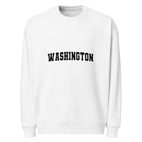 Washington Sweatshirt with Varsity3 design (White)