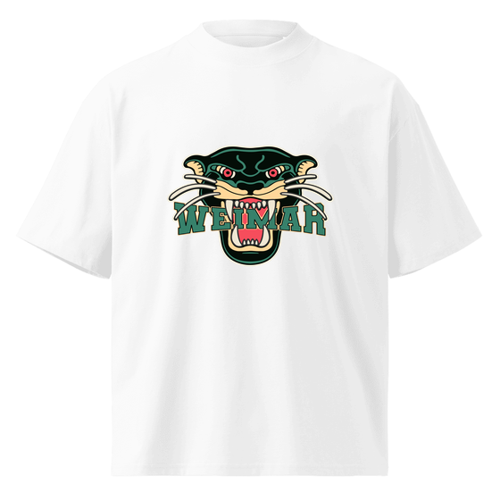 Weimar T-Shirt mit Panther-Design (Weiß) – Produktansicht
