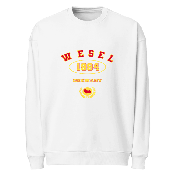 Wesel Sweatshirt mit University 1994-Design (Weiß)