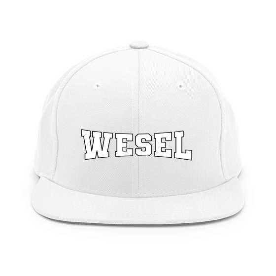 Wesel Cap mit Varsity4-Design (Weiß) – Produktansicht