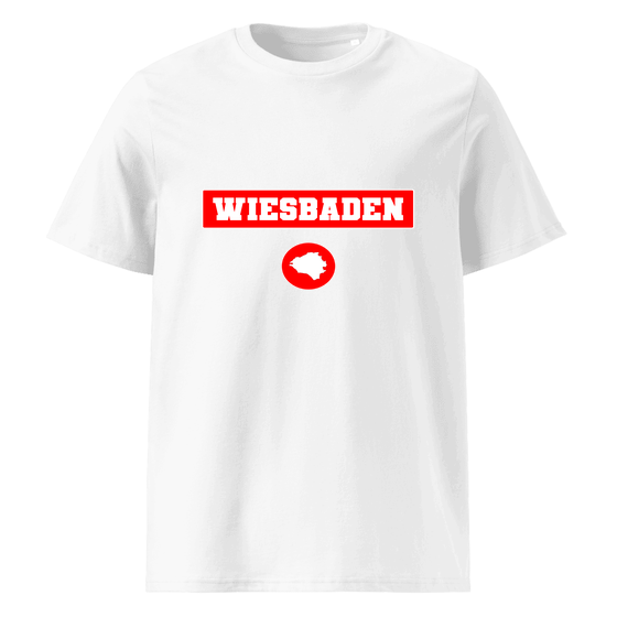 Wiesbaden T-Shirt mit Signal14-Design (Weiß) – Produktansicht