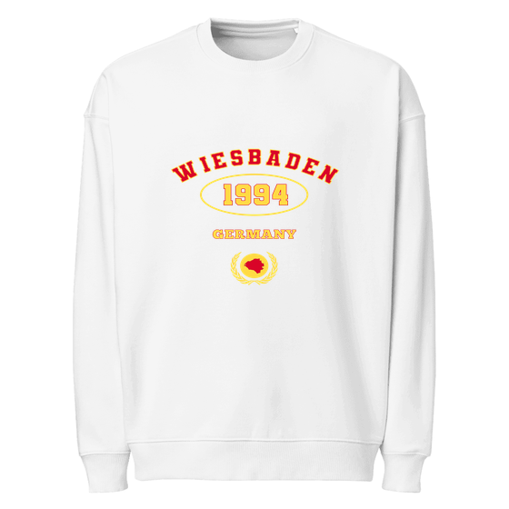 Wiesbaden Sweatshirt mit University 1994-Design (Weiß)