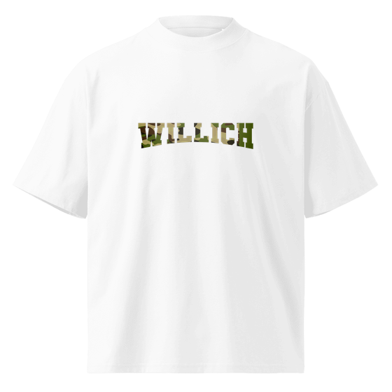 Willich T-Shirt mit Camouflage-Design (Weiß) – Produktansicht