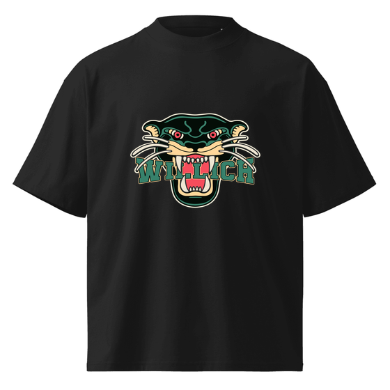 Willich T-Shirt mit Panther-Design (Schwarz)