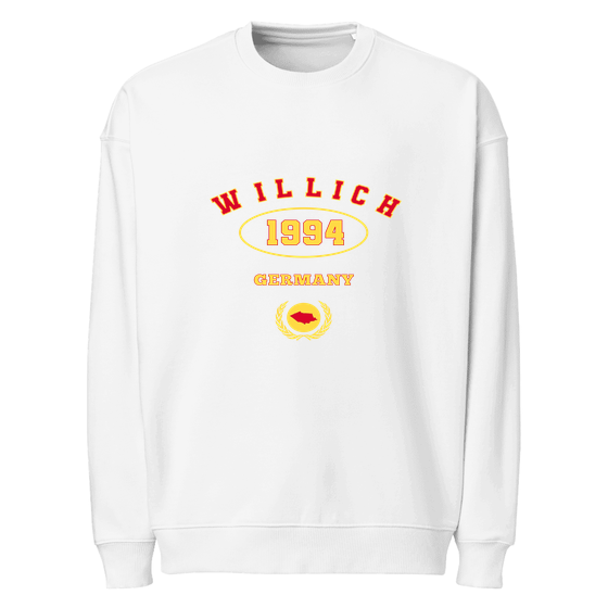 Willich Sweatshirt mit University 1994-Design (Weiß)
