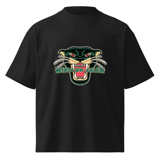 Winston-Salem T-Shirt with Panther design (Black)