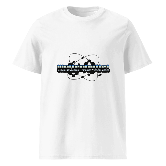 Wolfenbüttel T-Shirt mit Atom-Design (Weiß) – Produktansicht