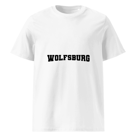 Wolfsburg T-Shirt mit Varsity17-Design (Weiß) – Produktansicht