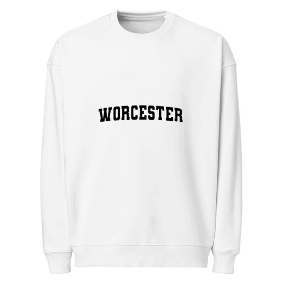 Worcester Sweatshirt with Varsity3 design (White)