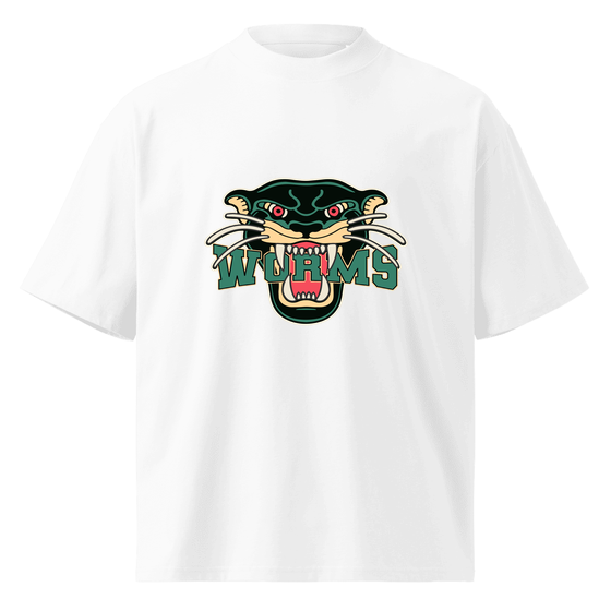 Worms T-Shirt mit Panther-Design (Weiß) – Produktansicht