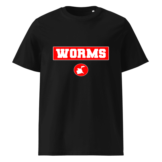 Worms T-Shirt mit Signal14-Design (Schwarz) – Produktansicht
