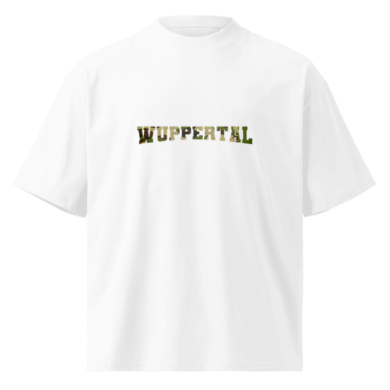Wuppertal T-Shirt mit Camouflage-Design (Weiß) – Produktansicht